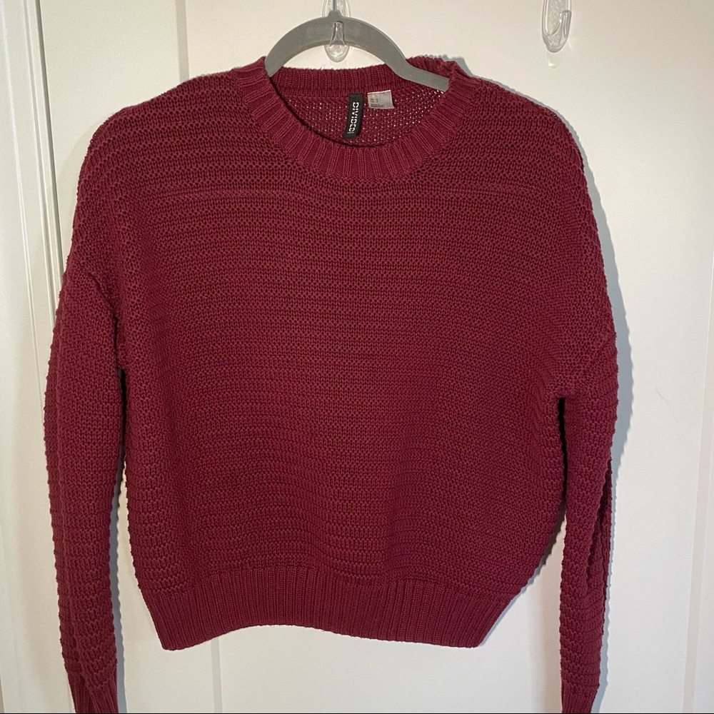 Burgundy sweater